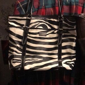 NINE a& Co Zebra Print tote Great used condition!